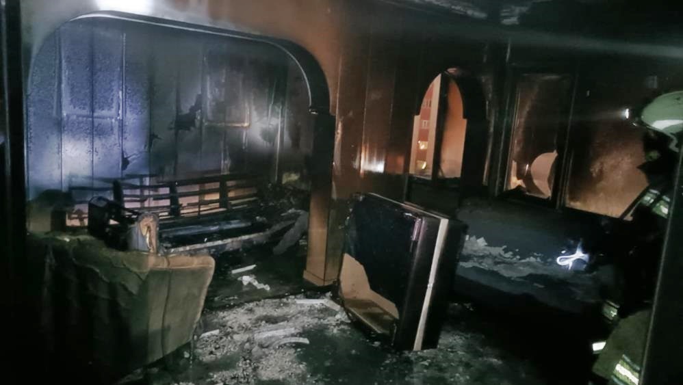 Diyarbakır’da Elektrikli Soba Evi Küle Çevirdi