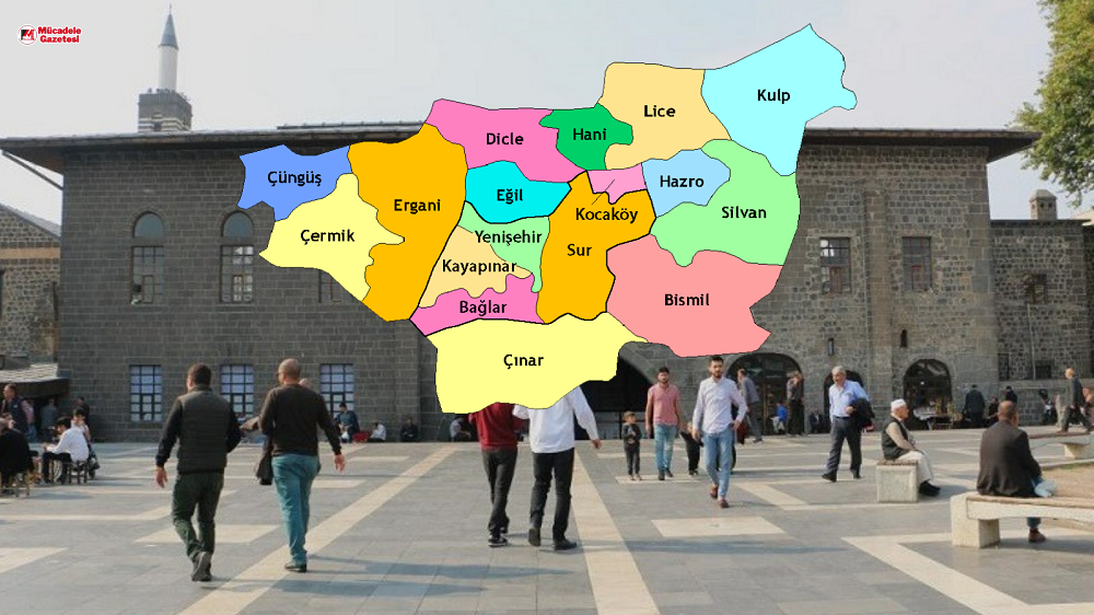 Diyarbakır Ilçe Haritası Fotoğrafı