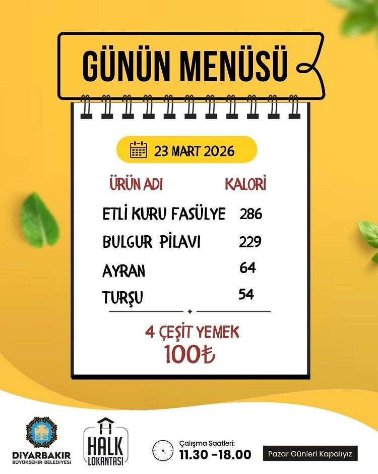 Diyarbakır Halk Lokantası Mesaiye Başladı İşte Günün Menüsü!