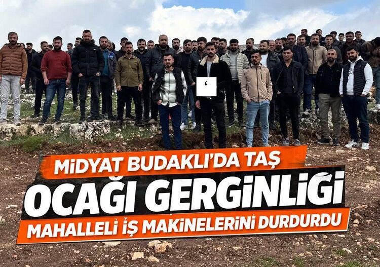 Mardin’de Cennet Köye Taş Ocağı Yapılacak Mahalleli Ayaklandı!-1