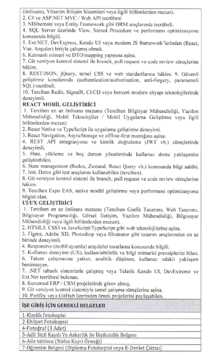 Diyarbakır Büyükşehir Büro Personeli Alıyor İşte Detayları! (1)