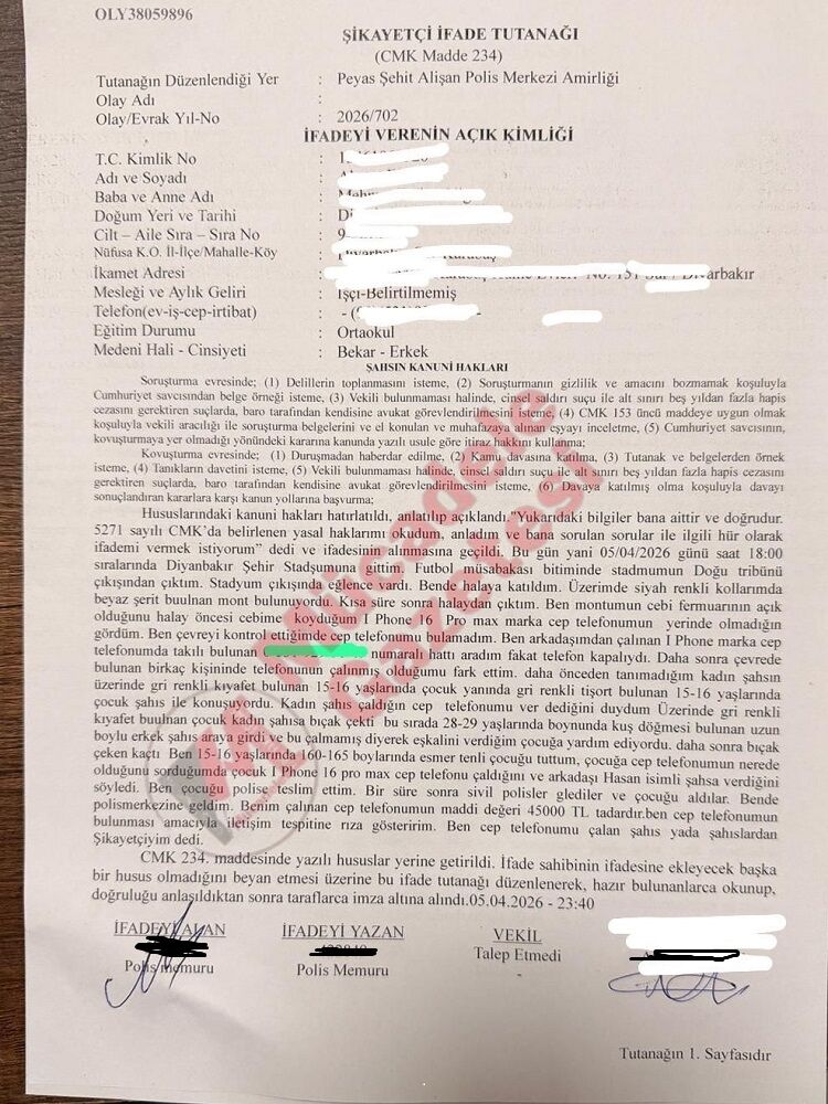 Diyarbakır Stadyumu’nda Organize Hırsızlık Amedspor Galibiyetini Fırsat Bildiler!-1