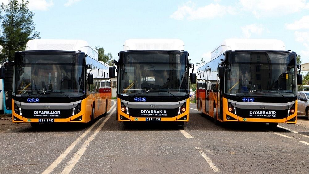 Diyarbakır Ulaşımı Rahatlıyor 16 Yeni Otobüs Geldi! Ulaşım Toplu Taşıma