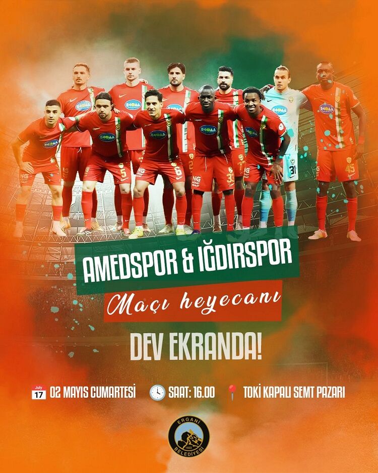 Diyarbakır’da Belediye Duyurdu Amedspor Maçı Için Dev Ekran Kurulacak!