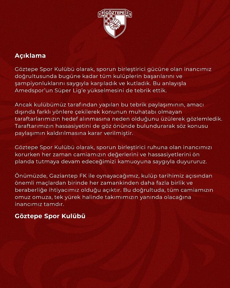 Göztepe Açıklama