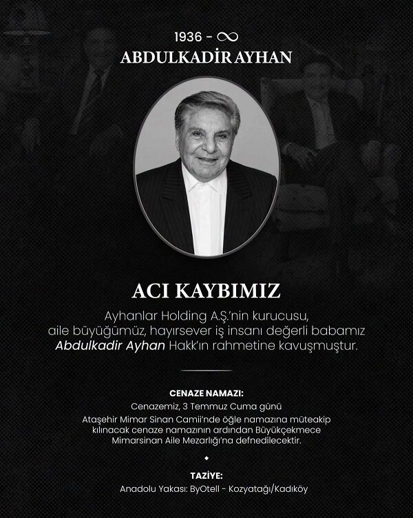 Abdulkadir Ayhan Vefat