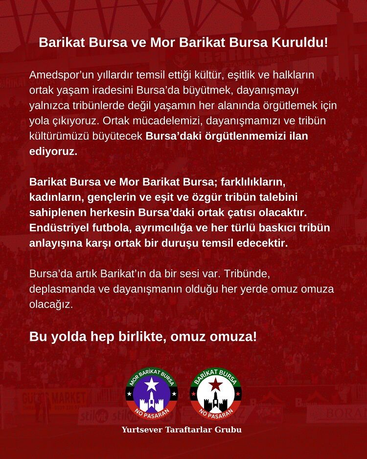 Amedspor Artık Bursa'da Taraftarlardan Sürpriz Hamle!