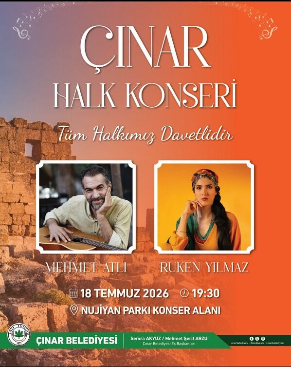 Çınar Halk Konseri Ruken Yılmaz Mehmet Atlı