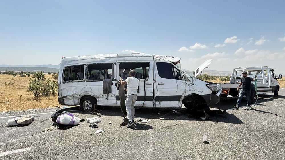 Diyarbakır Lice Kaza Minibüs Olay Yeri