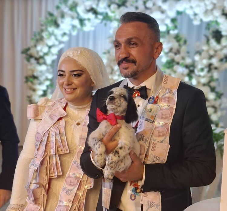 Böyle Düğün Takısı Görülmedi Altın Yerine Köpek Taktı! (1)