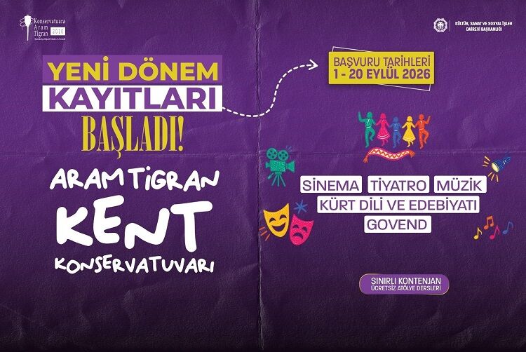 Diyarbakır Büyükşehir Duyurdu Aram Tigran Konservatuvarında Başvurular Başladı!