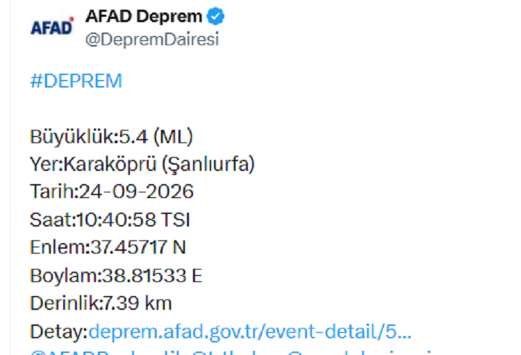 Diyarbakır’da Deprem Mi Oldu Afad Merkez Üssünü Açıkladı!