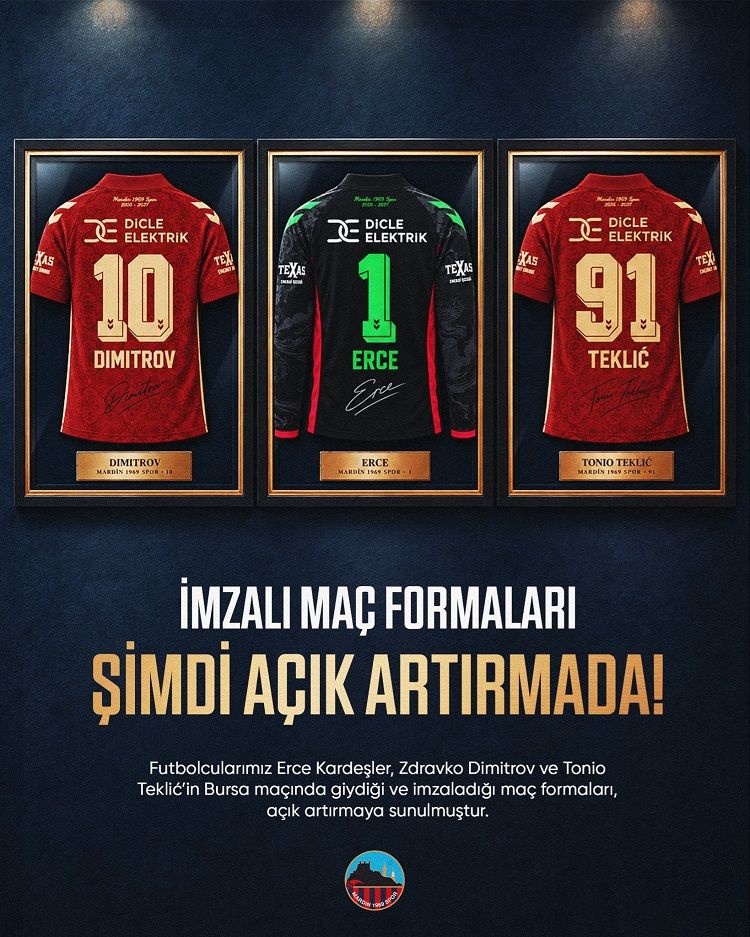 Amedspor’un Şampiyon Ikilisiydi Mardinspor O Formaları Açık Artırmaya Çıkardı!