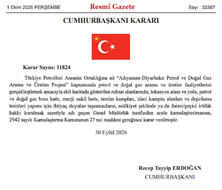 Diyarbakır'da Doğal Gaz Ve Petrol Çalışmaları Için Acele Karar!