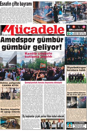 Diyarbakır Mücadele Gazetesi (15 Nisan 2024)