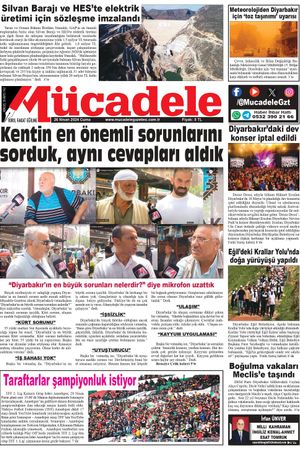 Diyarbakır Mücadele Gazetesi (26 Nisan 2024)