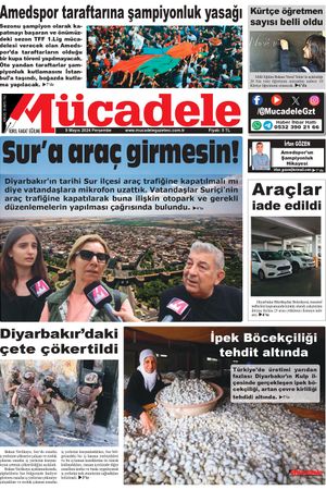 Diyarbakır Mücadele Gazetesi (9 Mayıs 2024)
