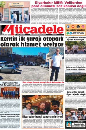 Diyarbakır Mücadele Gazetesi (27 Eylül 2024)