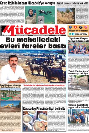 Diyarbakır Mücadele Gazetesi (30 Eylül 2024)