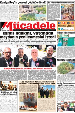 Diyarbakır Mücadele Gazetesi (21 Nisan 2025)