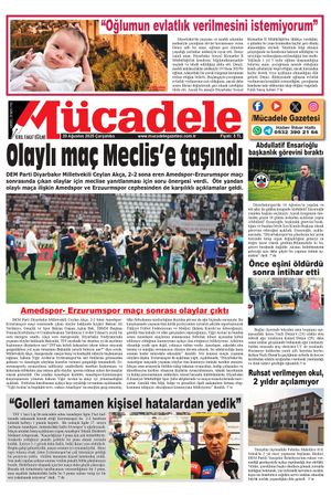 Diyarbakır Mücadele Gazetesi (20 Ağustos 2025)