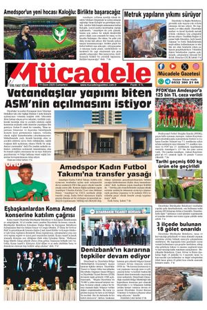 Diyarbakır Mücadele Gazetesi (11 Ekim 2025)