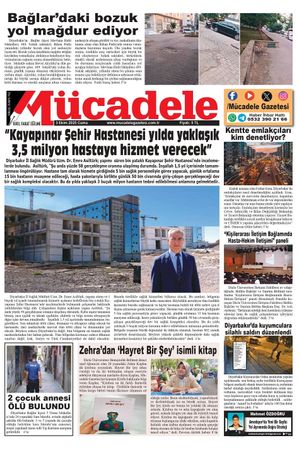 Diyarbakır Mücadele Gazetesi (3 Ekim 2025)