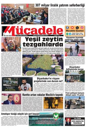 Diyarbakır Mücadele Gazetesi (8 Ekim 2025)