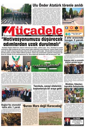 Diyarbakır Mücadele Gazetesi (11 Kasım 2025)