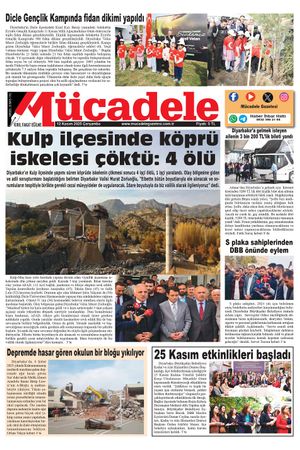 Diyarbakır Mücadele Gazetesi (12 Kasım 2025)