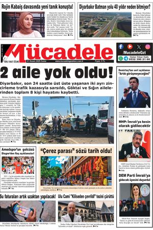 Diyarbakır Mücadele Gazetesi (21 Kasım 2025)