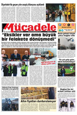 Diyarbakır Mücadele Gazetesi (9 Ocak 2026)