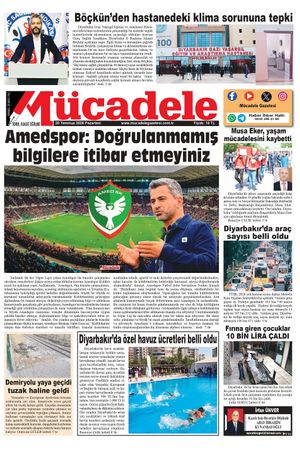 Diyarbakır Mücadele Gazetesi (20 Temmuz 2026)